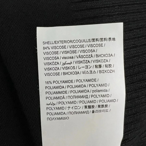 Desigual Casandra Jumper Sequin Paisley Knit Funnel Turtleneck Sweater Black L - Picture 13 of 14